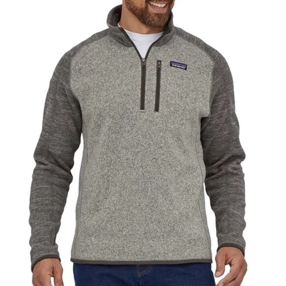 Patagonia Other - Patagonia Better Sweater Gray 1/4 Zip Pullover Men’s Small Fleece Lined Long Sle